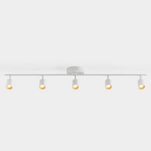 Vidalite Shura White 5-Light Plug-In Track Light with Dimmer