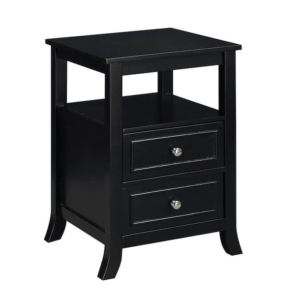 Convenience Concepts Melbourne 24 in. H Black End Table