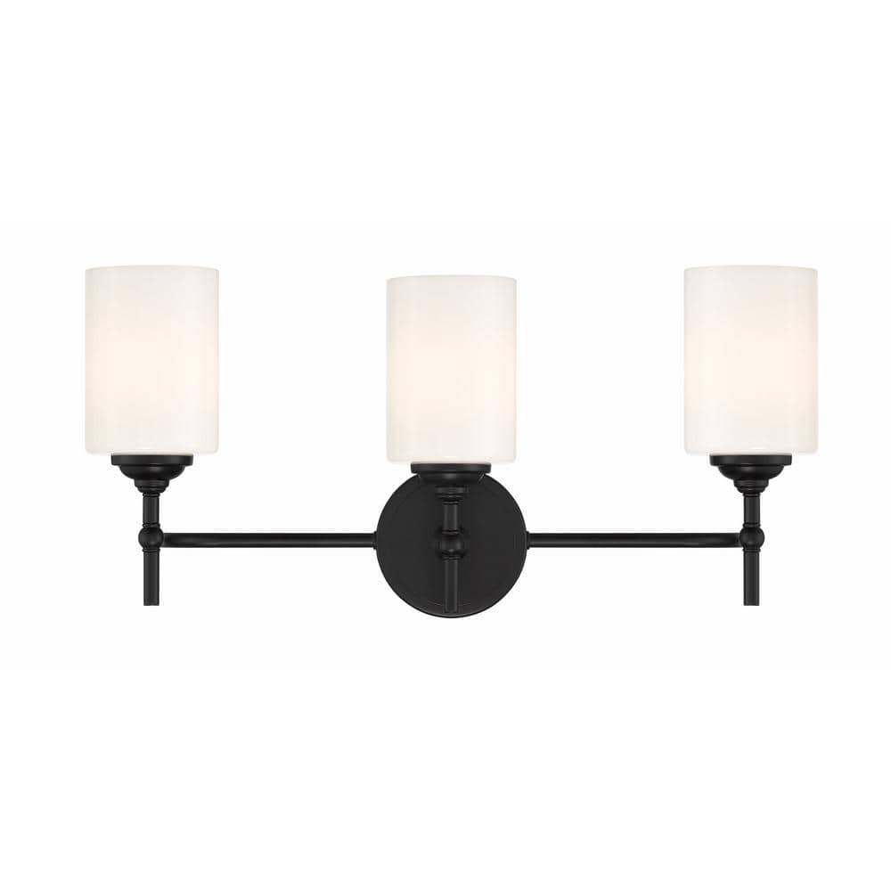 Ayelen 10.25 3-Light Black Vanity Light