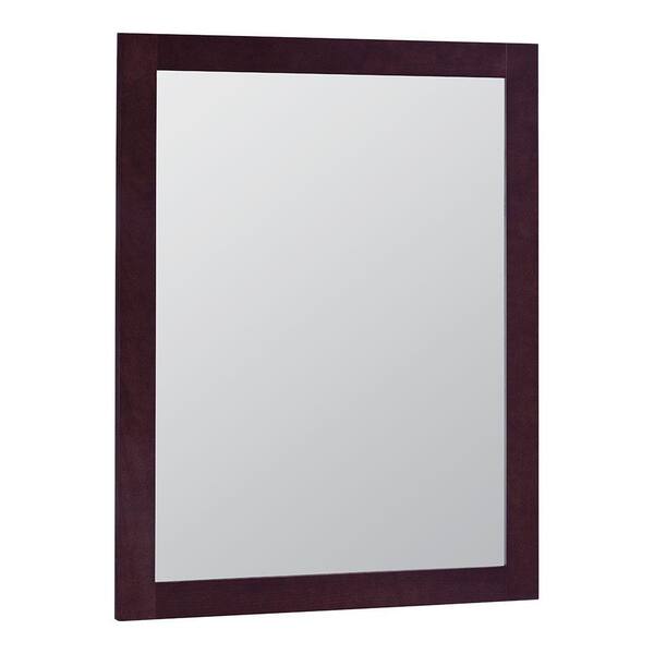 Modular 24 in. x 31 in. Framed Vanity Mirror in Java Modular 24 in. x 31 in. Framed Vanity Mirror in Java