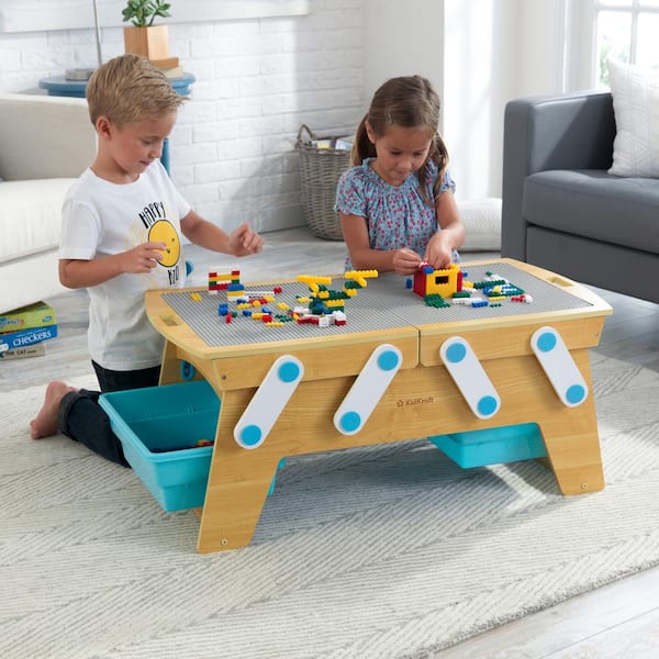 DIY Sliding Lego Table Keeps All Those Bricks in One Place