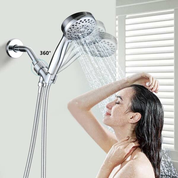 High Pressure Shower Heads, 3 Inches Fixed Showerheads, Wall Mount,  Bathroom, RV Shower Head For Low Flow Showers (2.5 GPM, Matted Black)