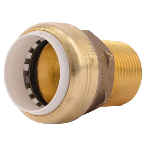 SharkBite 1 in. Push-to-Connect PVC IPS x 1 in. MIP Brass Adapter Fitting