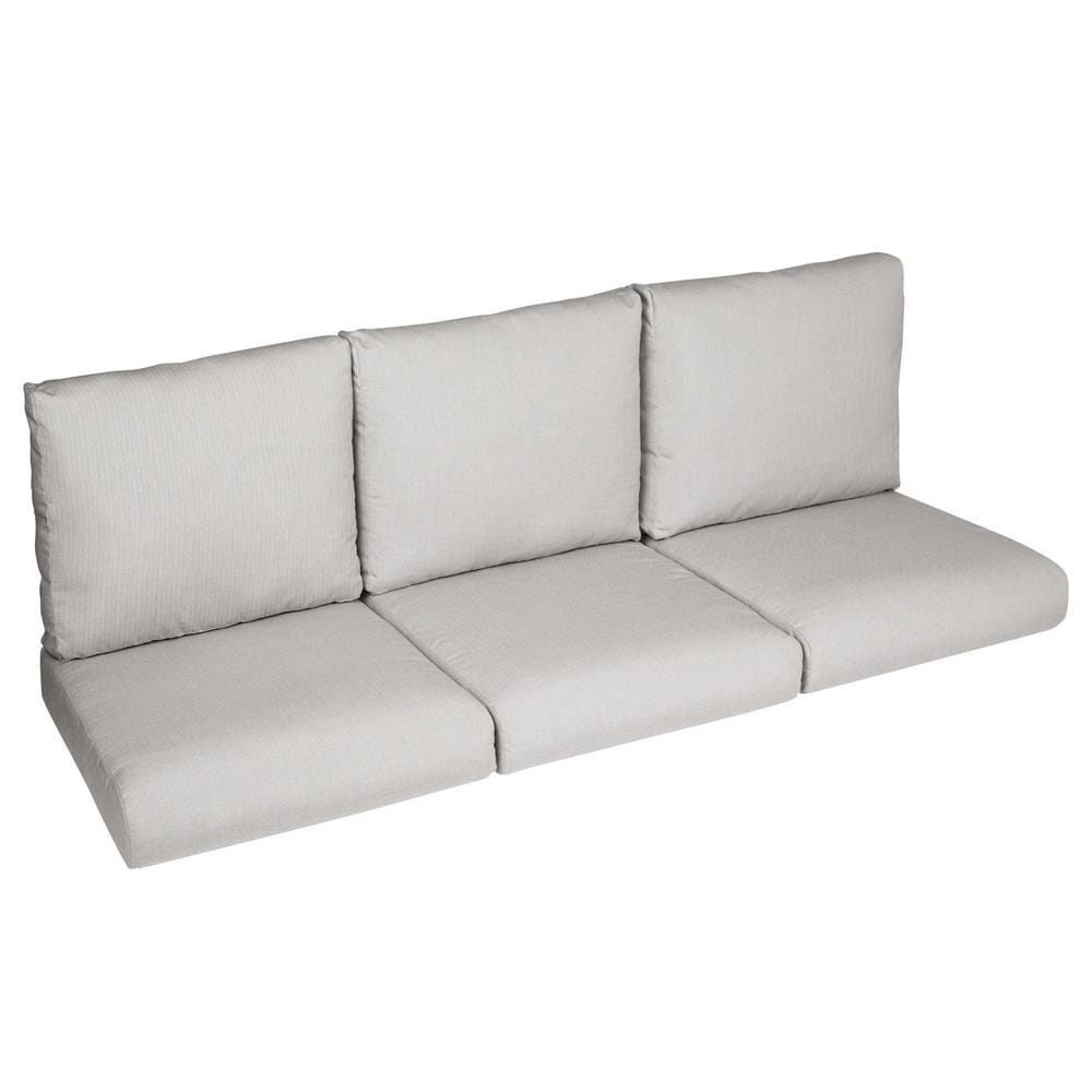 SORRA HOME 25 in. x 25 in. x 5 in. (6-Piece) Deep Seating Outdoor Couch ...