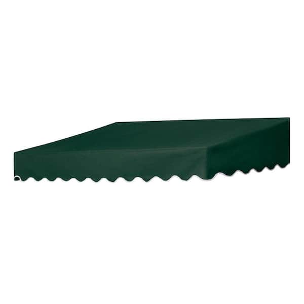 Door Canopy in a Box 6 ft. Traditional Non-Retractable Door Canopy (50 in. Projection) in Forest Green