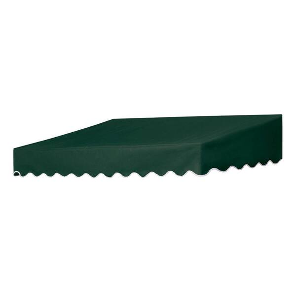 Door Canopy in a Box 6 ft. Traditional Door Canopy Replacement Cover (50 in.Projection) in Forest Green