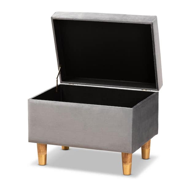 Baxton Studio Elias Grey and Oak Storage Ottoman 178 11318 HD