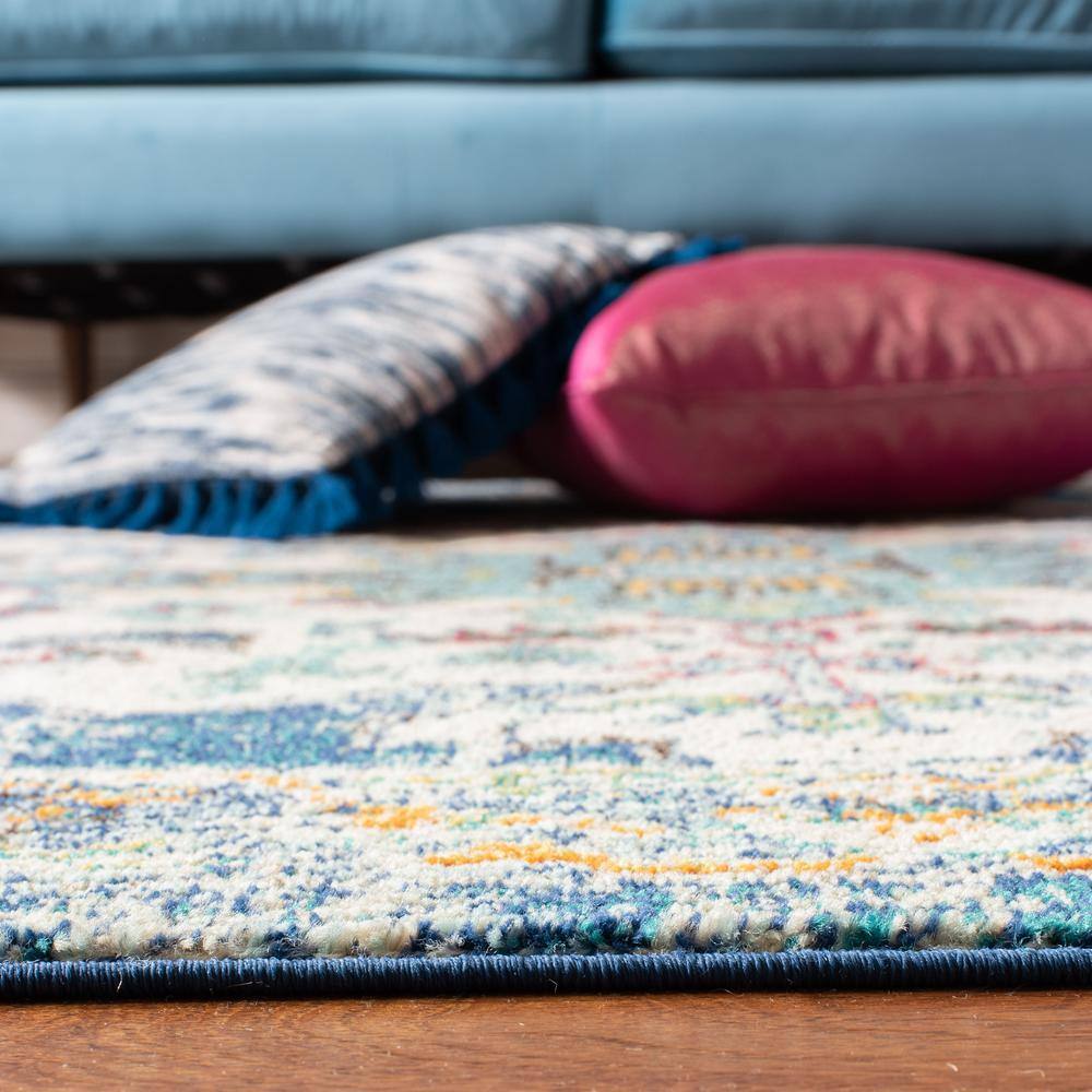 Metro-Mod Gray 9' x 12' Hand-Knotted Synthetic Area Rug