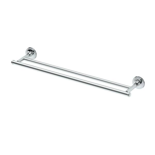 Gatco Montgomery 24 in. Double Towel Bar in Chrome