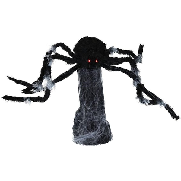 21 Inch LED Black Jumping Spider Animatronic 