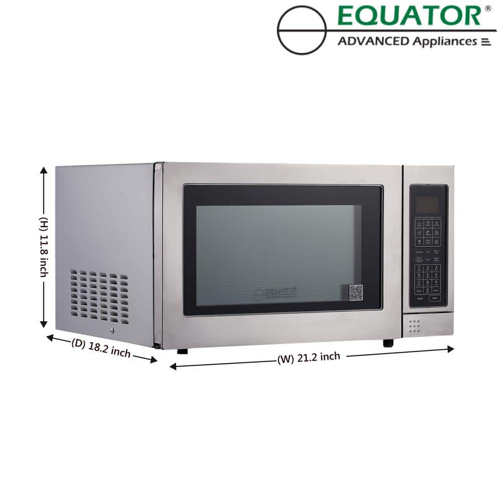 Equator Stainless Steel 3-in-1 Microwave Grill Convection Oven