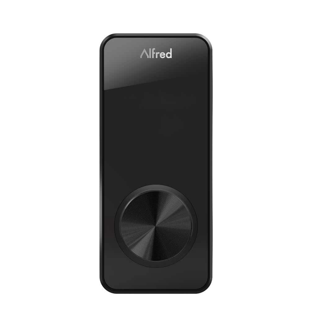 Alfred Black Wi-Fi Bluetooth Smart Deadbolt with Touchscreen Keypad