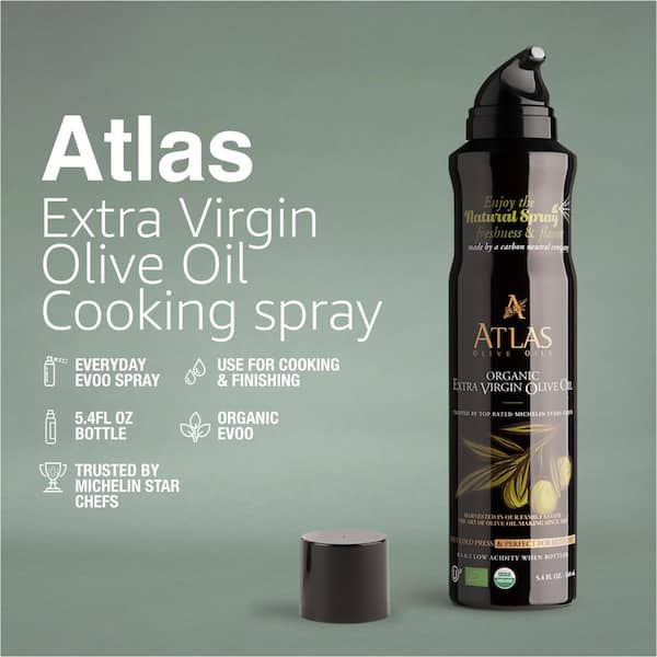 A ATLAS OLIVE OILS ATLAS SPRAY Organic Extra Virgin Olive Oil-low