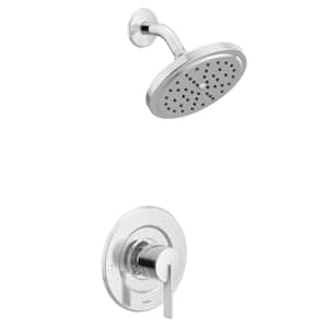 Cia Posi-Temp Rain Shower 1-Handle with Eco-Performance Shower Only Faucet Trim Kit in Chrome (Valve Sold Separately)