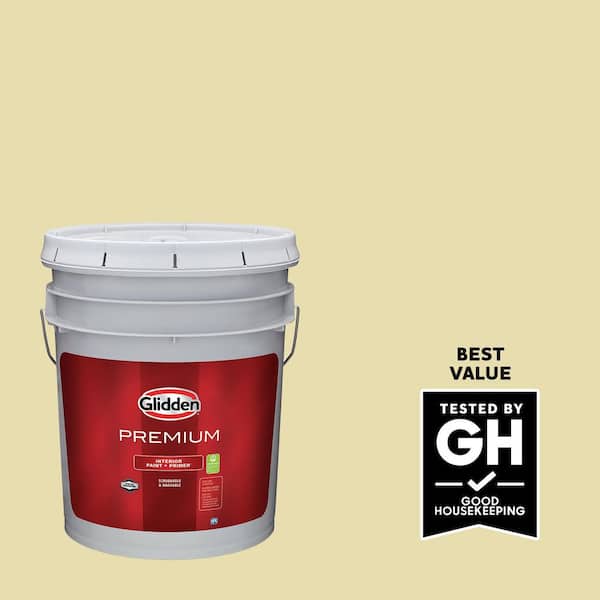 Glidden Premium 5 gal. PPG1109-2 Star Bright Semi-Gloss Interior Latex Paint