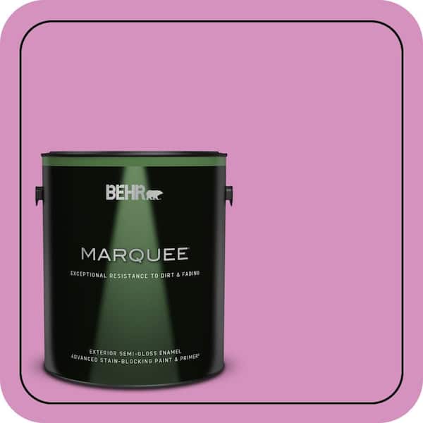 BEHR MARQUEE 1 gal. #680B-4 Pressed Flower Semi-Gloss Enamel Exterior Paint & Primer