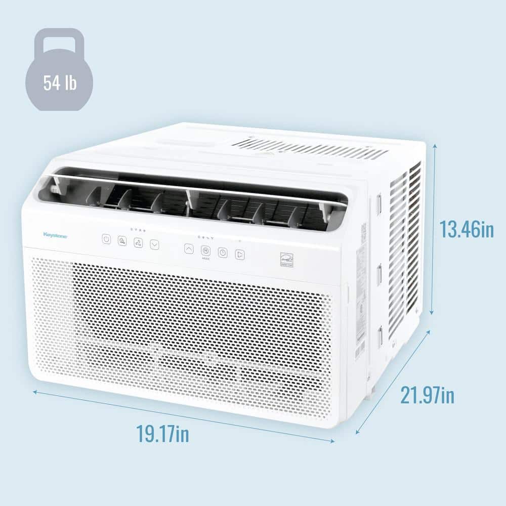 Keystone 10,000 BTU White Window Air Conditioner with Remote