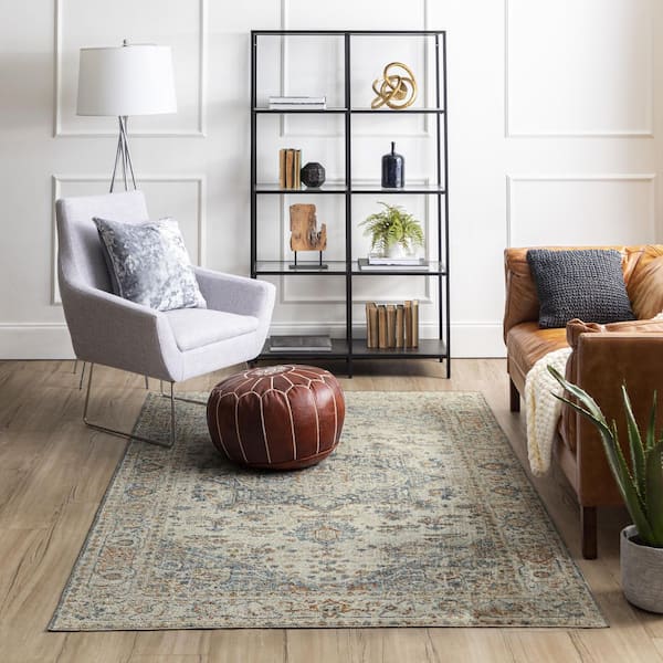 Serpette Cream 5 ft. 3 in. x 8 ft. Area Rug