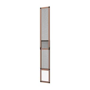 7.09 in. x 9.25 in. Medium Bronze Patio Pet Door Insert, Adjustable up to 7 ft., Suitable for Sliding Doors