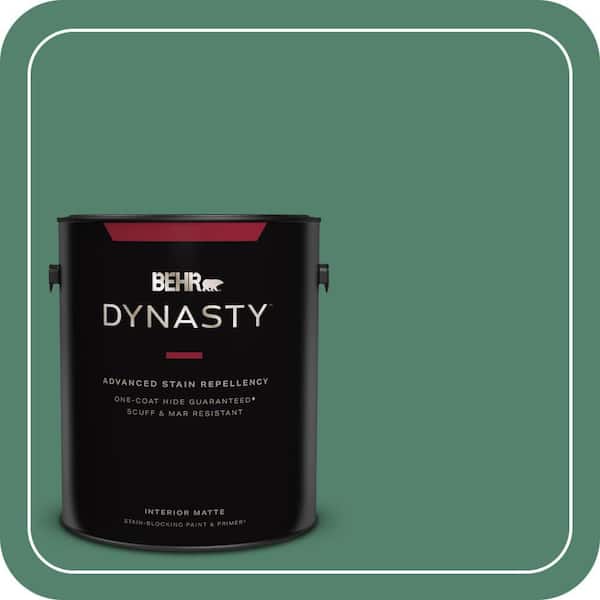 BEHR DYNASTY 1 gal. #M420-6 Tournament Field One-Coat Hide Matte Interior Stain-Blocking Paint & Primer