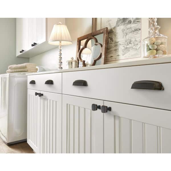 Stature 5-1/16 in. (128mm) Classic Oil-Rubbed Bronze Cabinet Cup Pull