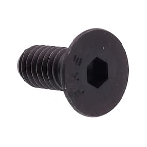 5/16 in.-18 x 3/4 in. Black Oxide Coated Steel Hex (Allen) Drive Flat Head Socket Cap Screws (25-Pack)