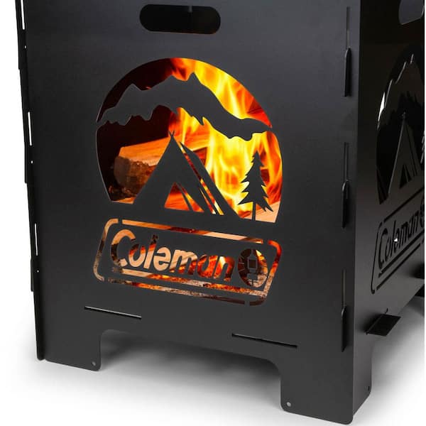 Coleman Pack-A-Way 20 in. Outdoor Wood Burning Portable Fire Pit