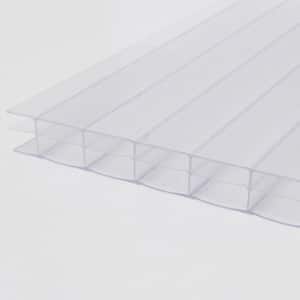 Thermoclear 48 in. x 96 in. x 0.314 in. (8mm) Softlite Polycarbonate Multi-Wall Sheet