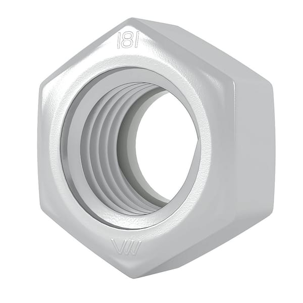 Metric Nylon Insert Lock Nuts A2 Stainless Steel M8-1.25 QTY 100