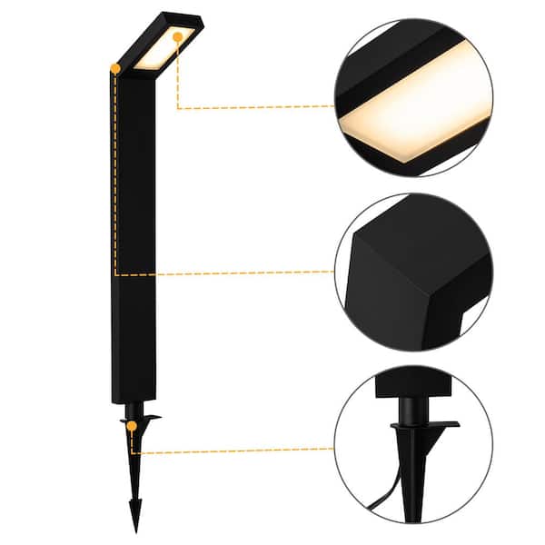 C Cattleya 36-Watt Equivalent Low Voltage Black Aluminum