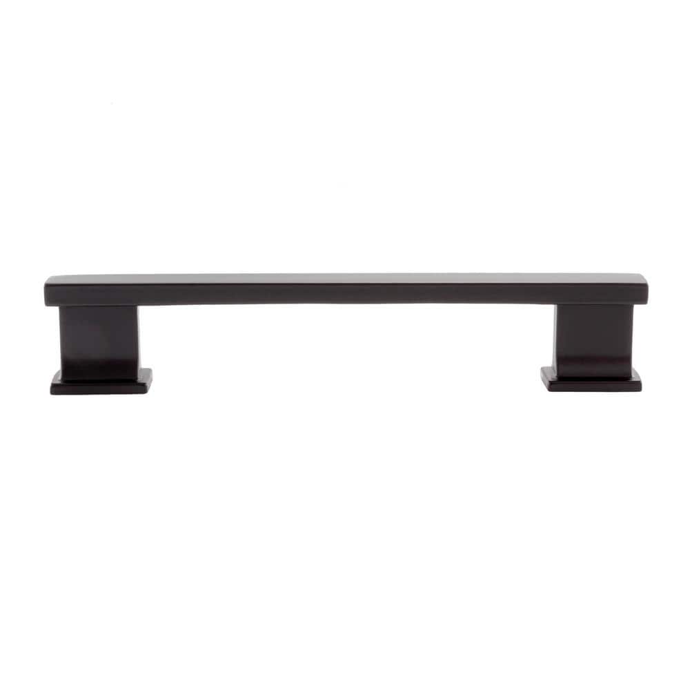 High Desert Matte Black Rectangular Bar Pull with Mounting Hardware