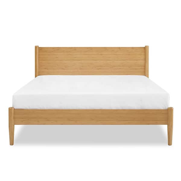 Unbranded Ria Caramelized Wood Frame King Platform Bed