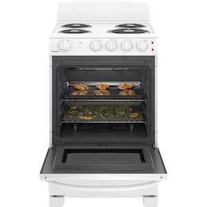 24 in. 2.9 cu. ft. Electric Range Oven in White