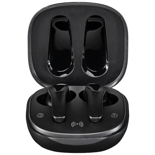 Black Truly Wireless Bluetooth, Active Noise Cancellation, Sweatproof, Rechargeable Case Earbud and In-Ear