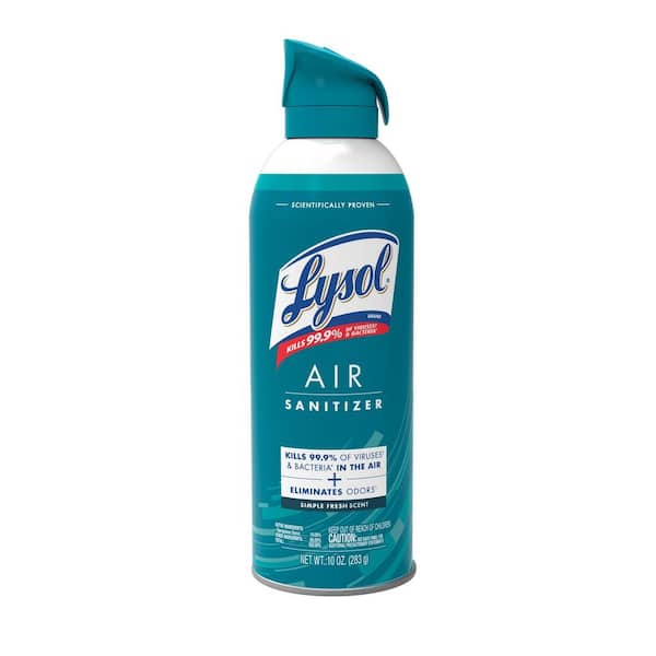 Lysol Air Sanitizer 10 oz. Simply Fresh Odor Eliminator Air Disinfectant Aerosol