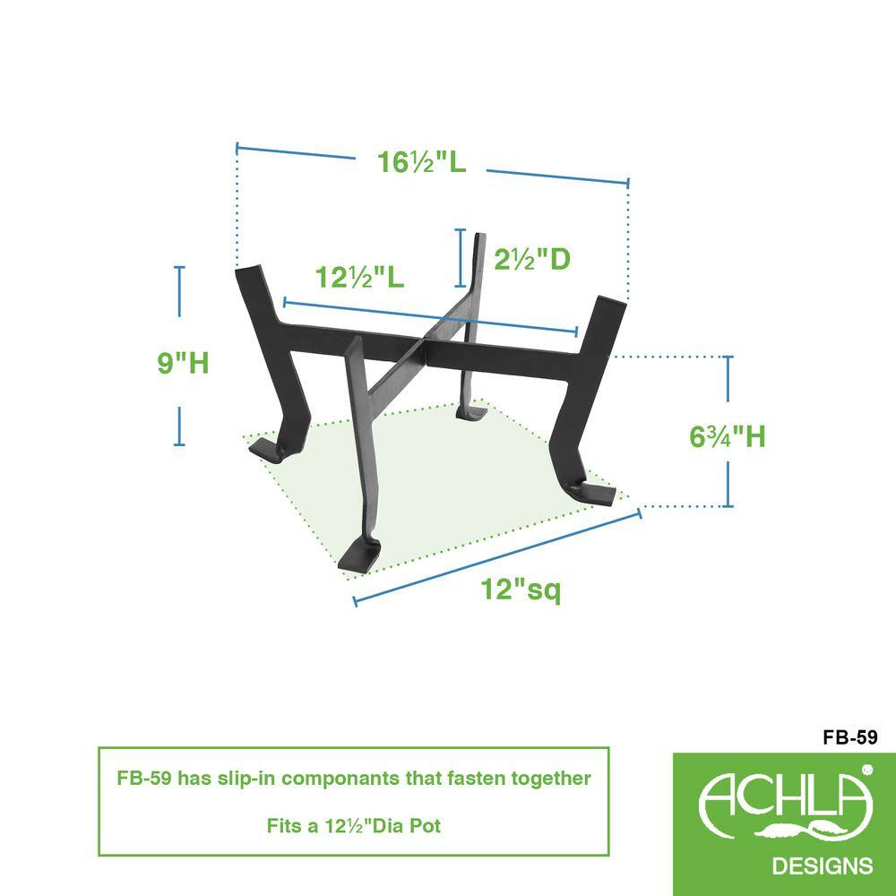 Small Black Wrought Iron Indoor Outdoor Plant Stand