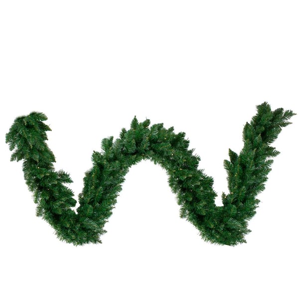 Northlight 9 ft. x 10 in. Pre-lit LED Twin Lakes Fir Artificial Christmas Garland with Clear Lights