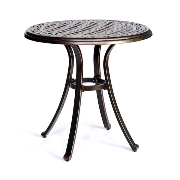 Bistro Table Round Indoro and Outdoor Patio Dining Table 28" Dia x 28.6" Height 