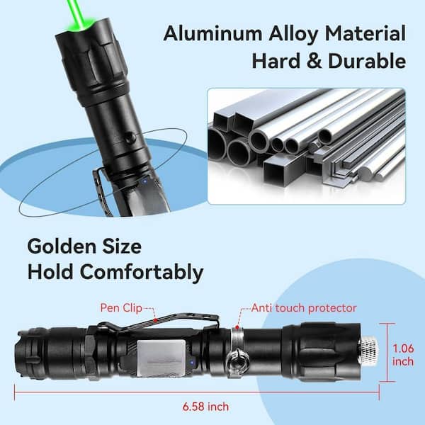 Lukyamzn Green Laser Pointer High Power Long Range Indicator Light
