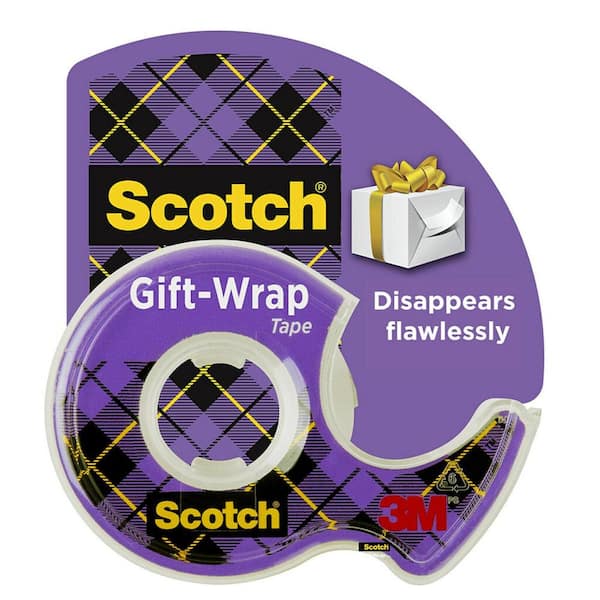 Scotch 0.75 in. x 650 in. Gift Wrap Tape with Dispenser 15 - The Home Depot