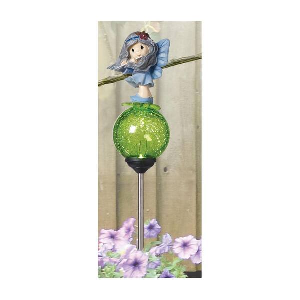 Precious Moments Forest Fairy 25 in. LED Solar Stake