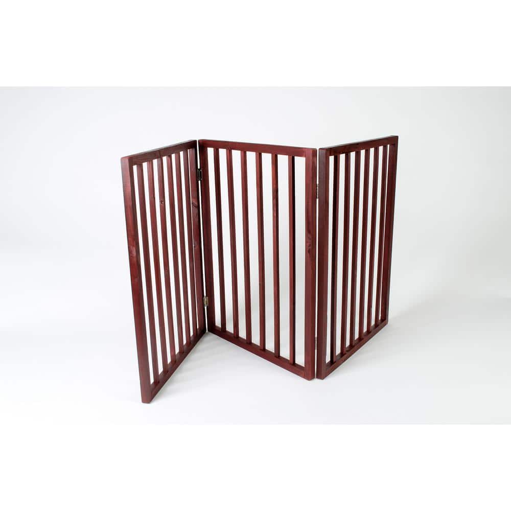 3-Panel Wood Pet Gate