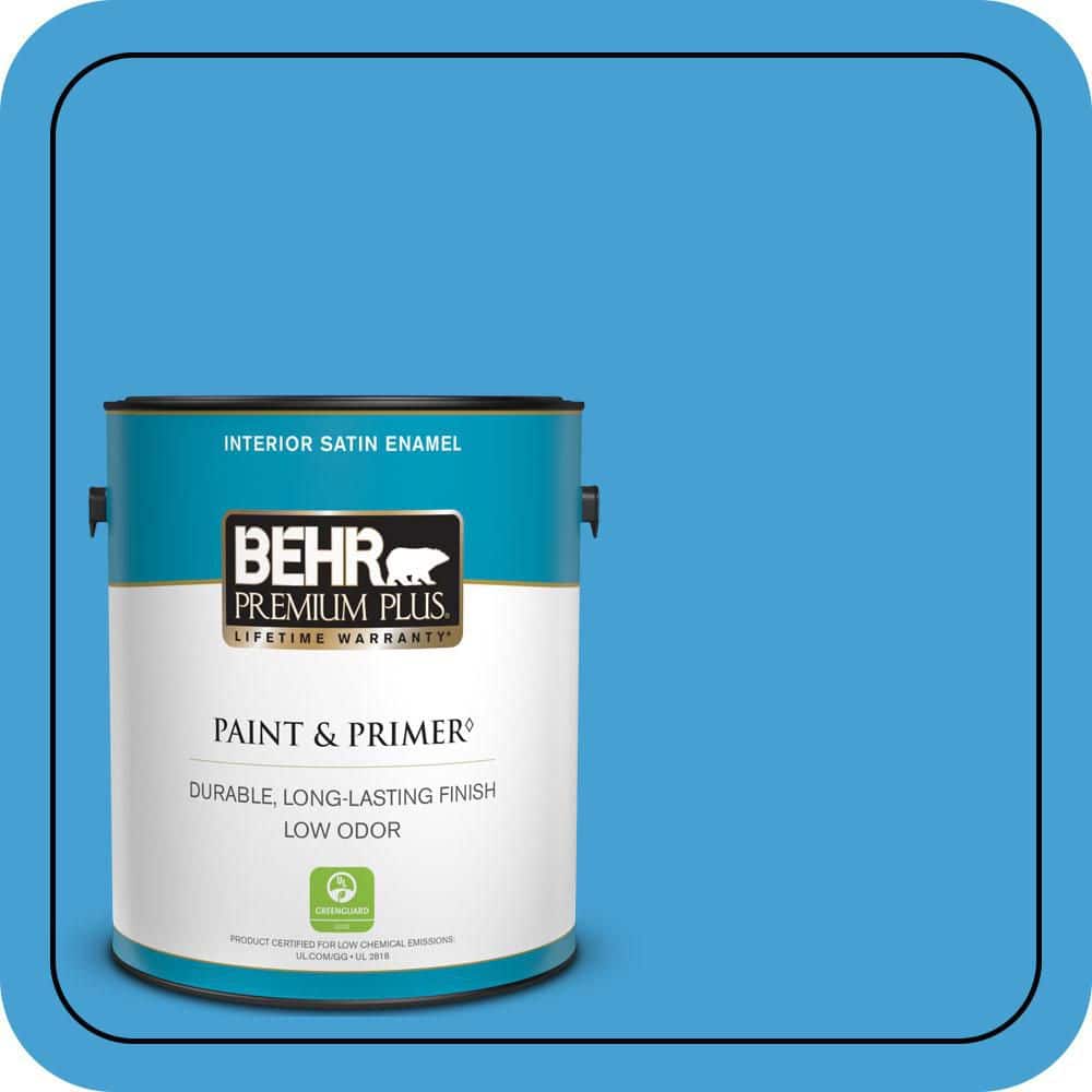 1 gal. #P500-5 Peaceful River Satin Enamel Low Odor Interior Paint & Primer price history on PriceWatchPro