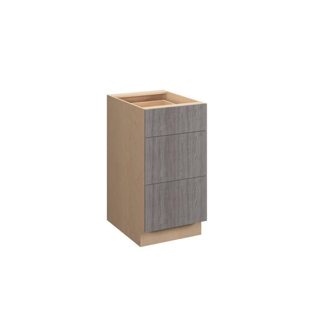 Saratoga Slab 18 in. W x 34.5 in. H x 24 in. D in Greywood Plywood Assembled Drawer Base Cabinet price history on PriceWatchPro