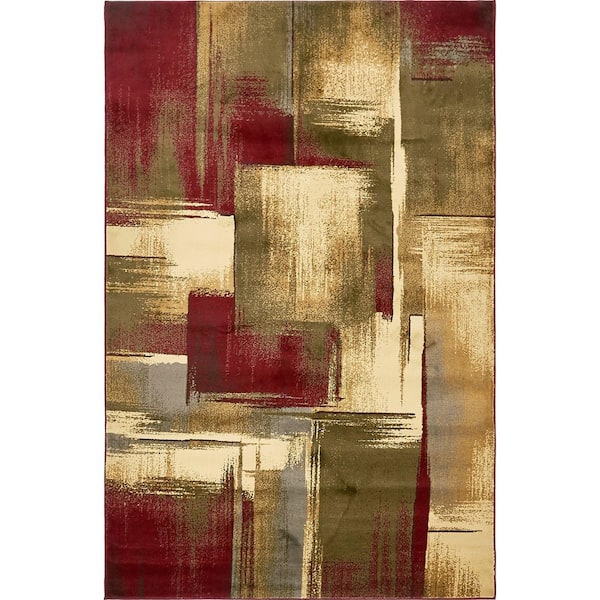 Unique Loom Barista Timor Multi 5' 0 x 8' 0 Area Rug