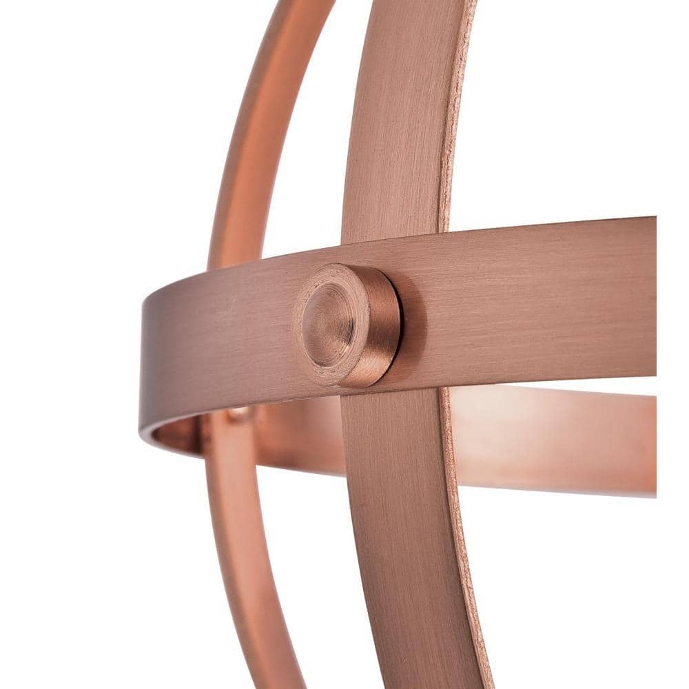 Stella Mira Washed Copper Farmhouse Mini Pendant Light