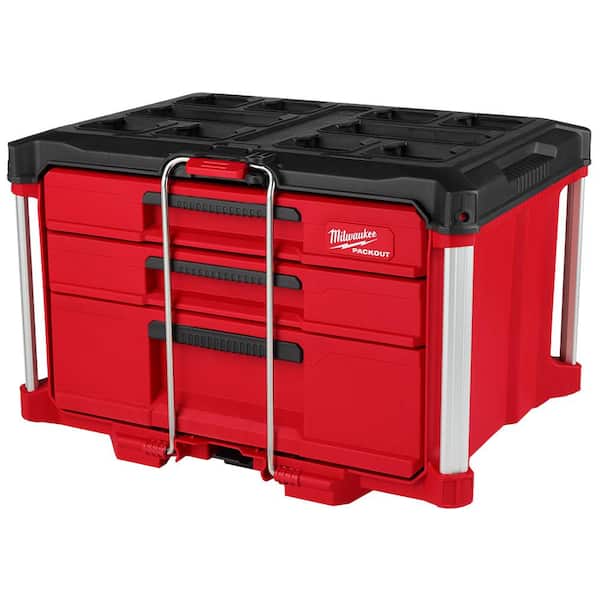 Milwaukee PACKOUT 22 in. Modular 3 Drawer Multi Drawer Tool Box with Metal Reinforced Corners and 50 lbs. Capacity 48 22 8447 The Home Depot