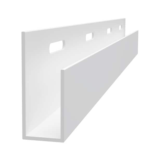 Trusscore J Trim 5/8 in. x 1-3/8 in. x 10 ft. White PVC Trim