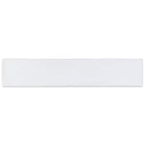 Newport White 2 in. x 10 in. Polished Ceramic Subway Wall Tile Sample
