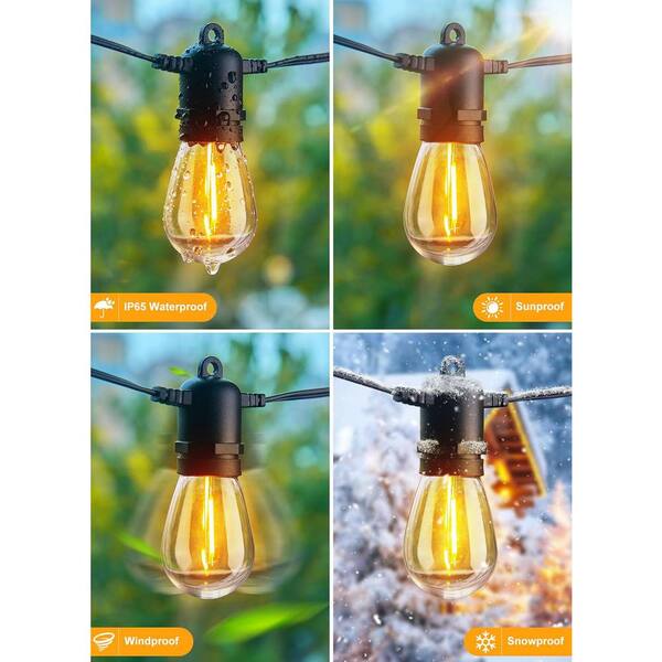 Brightown 11-Light 35 ft. Outdoor Plug-In Integrated LED